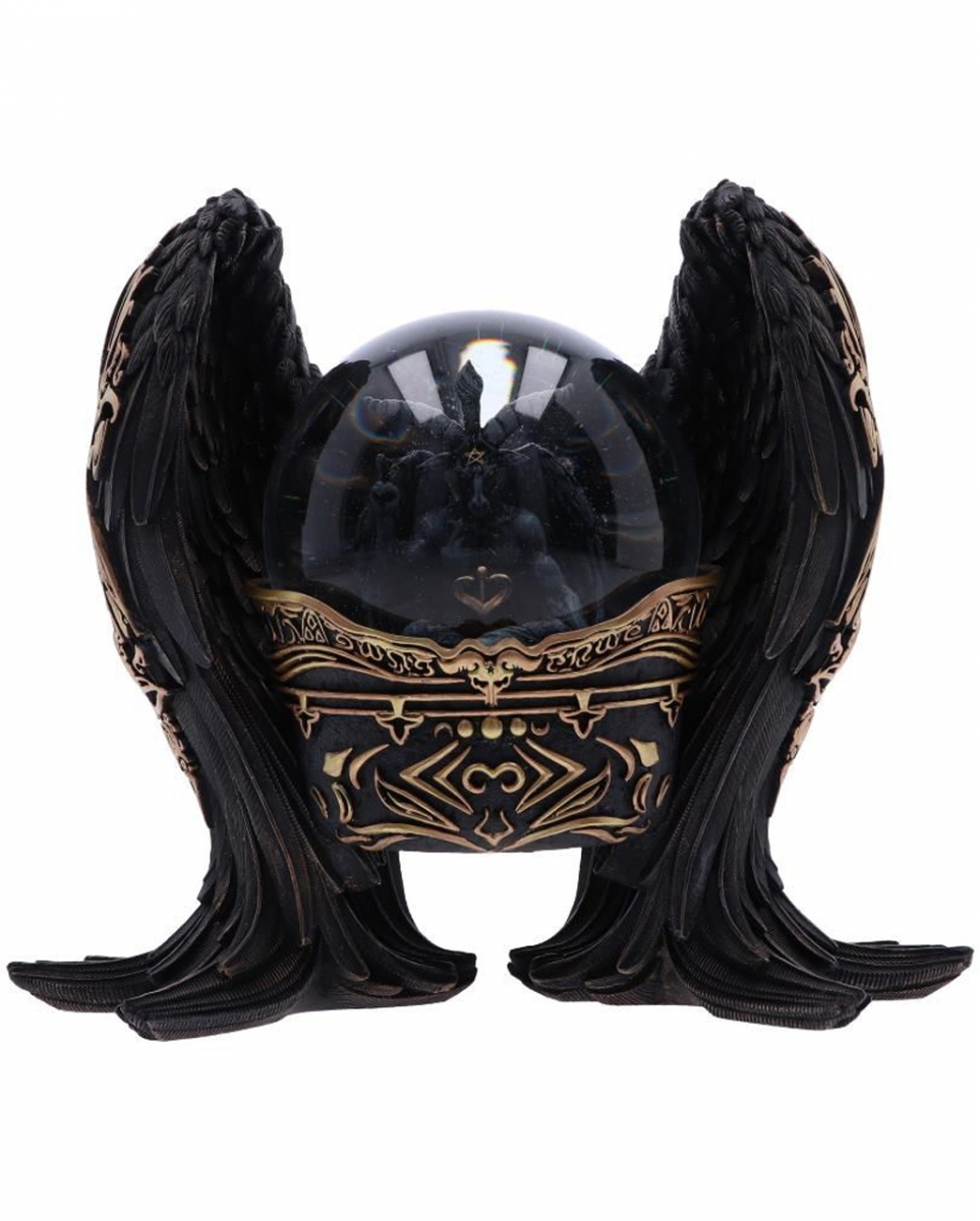Antike Baphomet Schneekugel 22