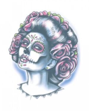 Day of the Dead Klebetattoo Senora Muerte