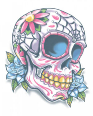 Day of the Dead Klebetattoo Sugar Skull