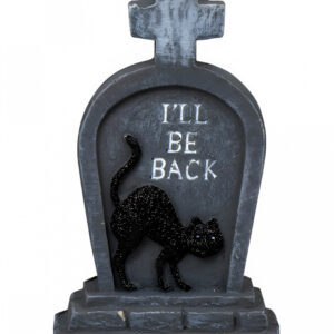 Deko Grabstein mit Katze I'll Be Back 14