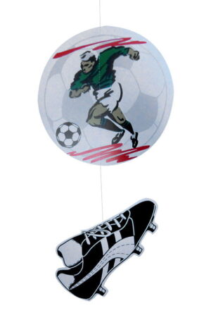 Dekohänger Fußballer und Fußballschuh