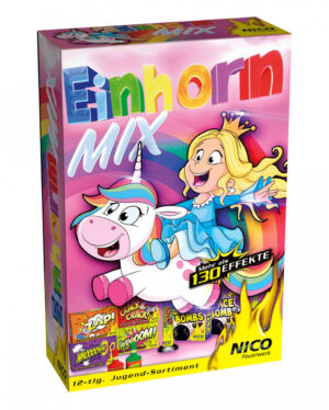 Einhorn Feuerwerk Mix für Mädchen 130 Effekte