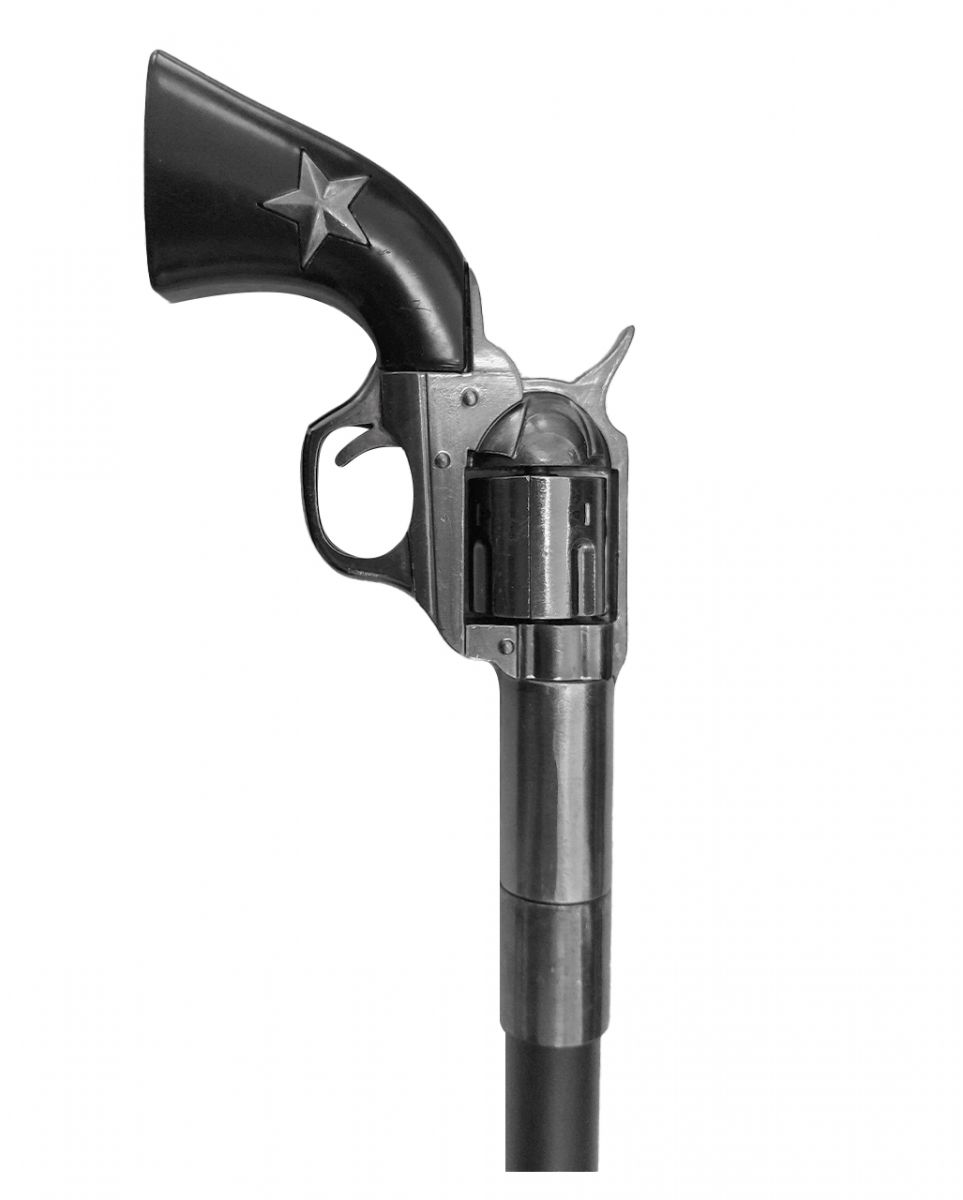 Gehstock mit Revolver Knauf 1 Gehstock mit Revolver Knauf