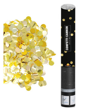 Goldene Konfetti Kanone