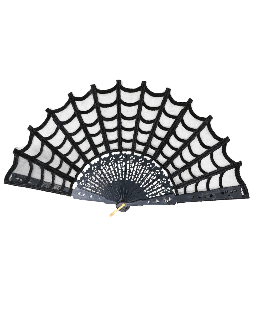 Gothic Handfächer - Spinnweben Design 1 Gothic Handfächer - Spinnweben Design