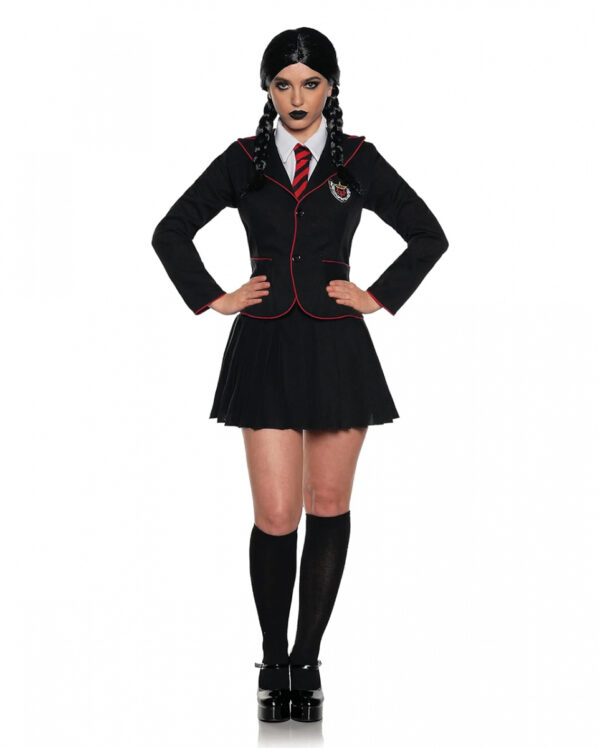 Gothic Schulmädchen Damenkostüm L