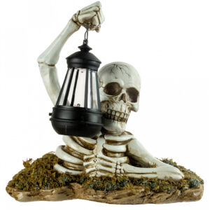 Gravebreaker Skelett mit Laterne 29cm als Halloween Deko