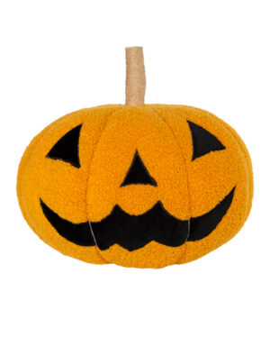 Grinsender Kürbis 3D Dekokissen Ø 34cm