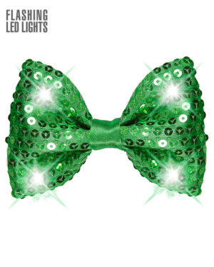 Grüne Fliege mit LED Licht