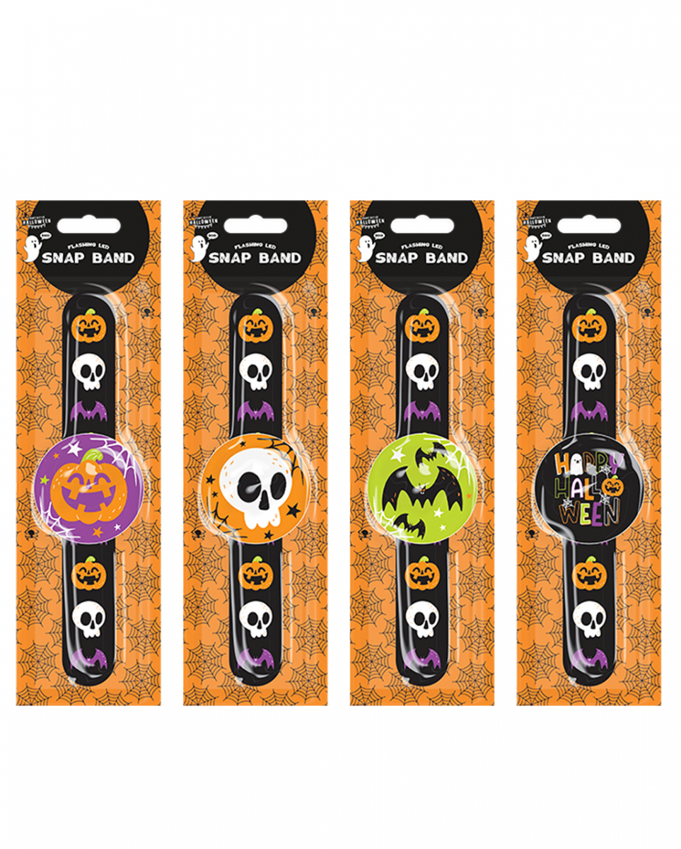 Halloween Flashing LED Snap Band 1 Halloween Flashing LED Snap Band