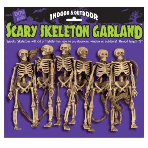 Halloween Skelett Girlande 182cm   Halloween Dekoration mit Skelett