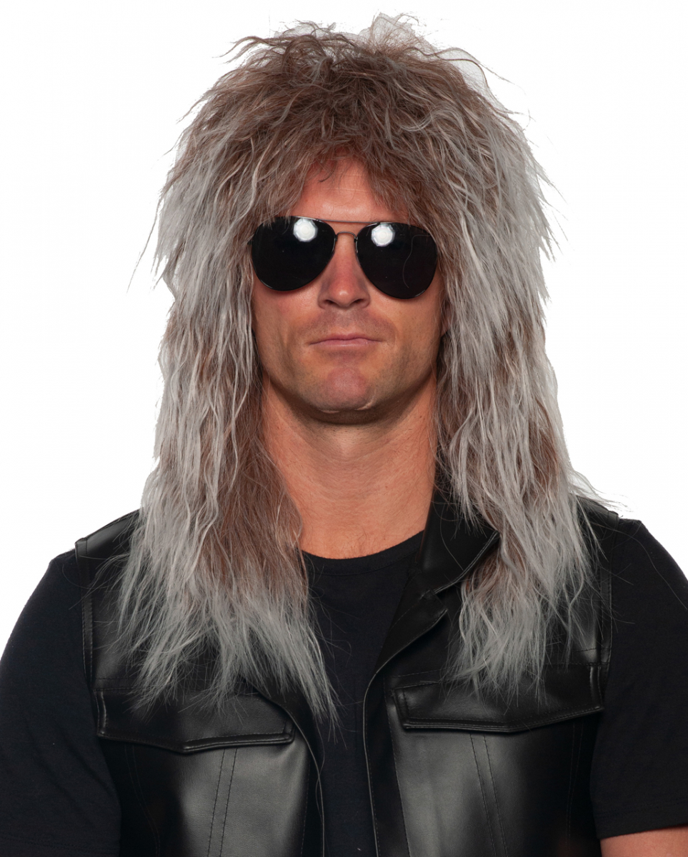 Heavy Metall Rockstar Perücke 1 Heavy Metall Rockstar Perücke