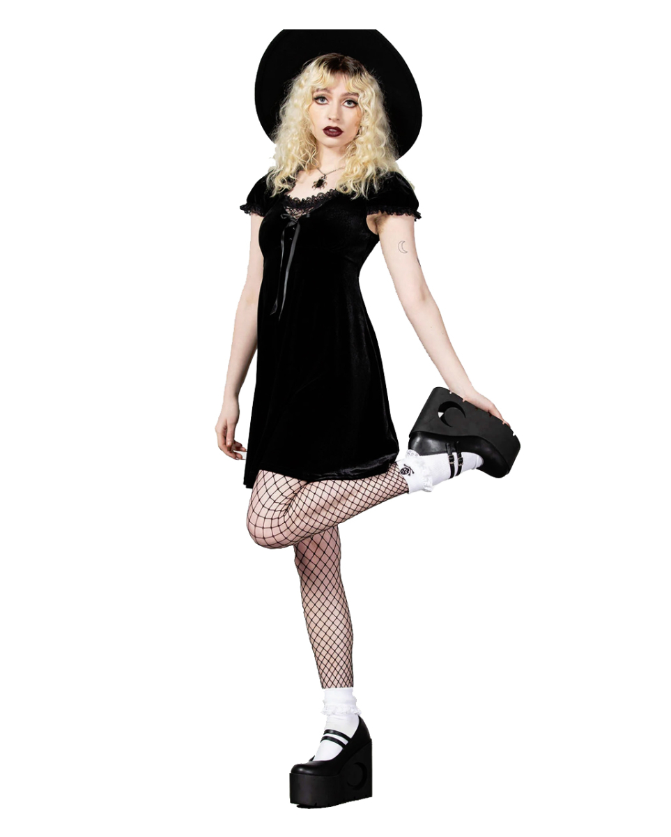 KILLSTAR Heather Babydoll Kleid Schwarz 4XL 1 KILLSTAR Heather Babydoll Kleid Schwarz 4XL