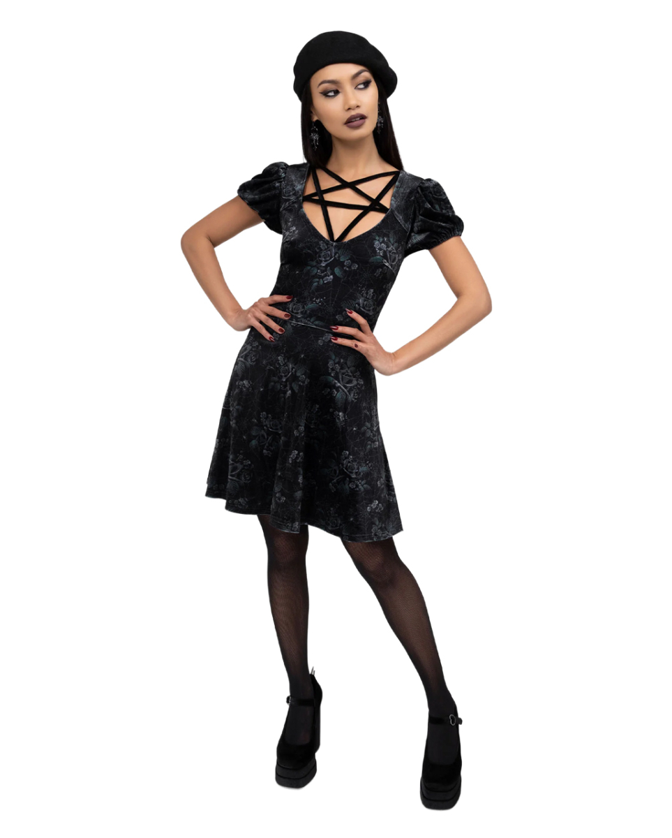 KILLSTAR Moonlit Pentacle Kleid XL 1 KILLSTAR Moonlit Pentacle Kleid XXL