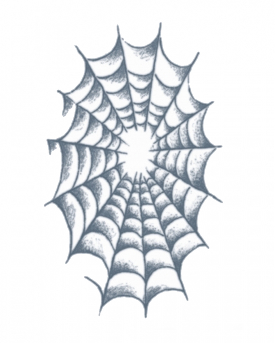 Knast Klebetattoo Spinnen Netz 1 Knast Klebetattoo Spinnen Netz