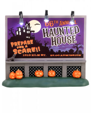 Lemax Spooky Town - Haunted House Billboard