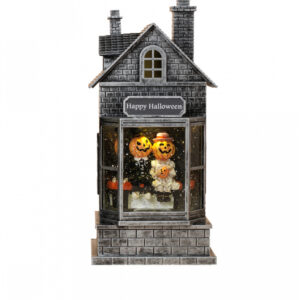 Leuchtendes Wasserhaus mit Pumpkin Paar 27cm ✯ kaufen