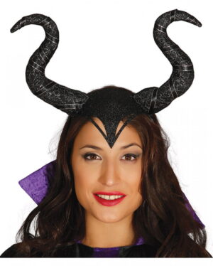 Maleficant Haarreif mit Hörnern