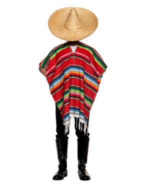 Mexikaner Poncho One Size