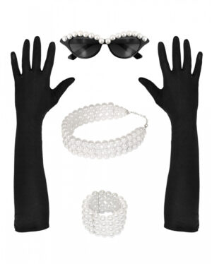 Miss Golightly Kostüm Zubehör Set 4 tlg