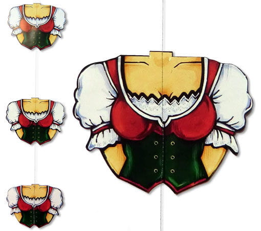 Oktoberfest Dirndl Hänge Girlande 1 Oktoberfest Dirndl Hänge Girlande