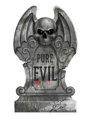 "Pure Evil" Halloween Grabstein 56cm