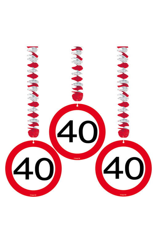 Rotorspirale Verkehrsschild 40