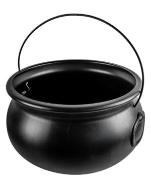 Schwarzer XXL Hexenkessel mit Henkel 31cm Ø