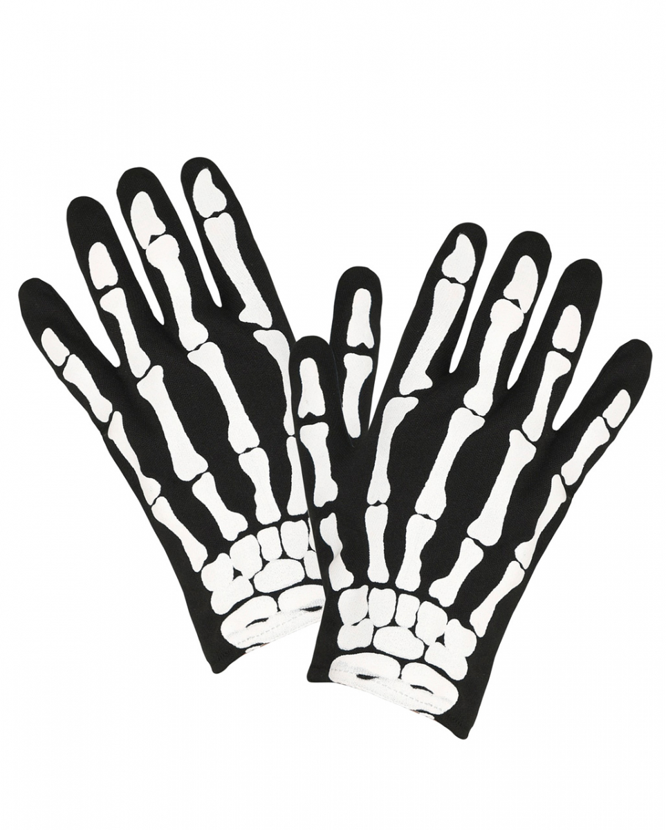 Skelett Handschuhe Kindergröße 1 Skelett Handschuhe Kindergröße