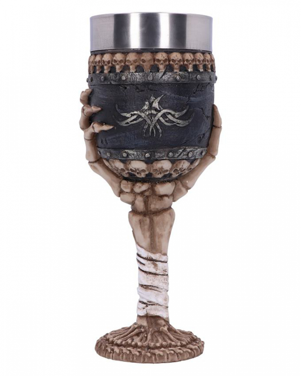 Skeletthand Kelch "Bitter Taste" 19cm
