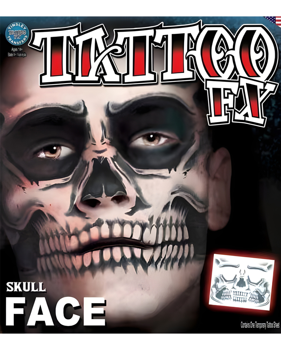Skull Face Tattoo 1 Skull Face Tattoo