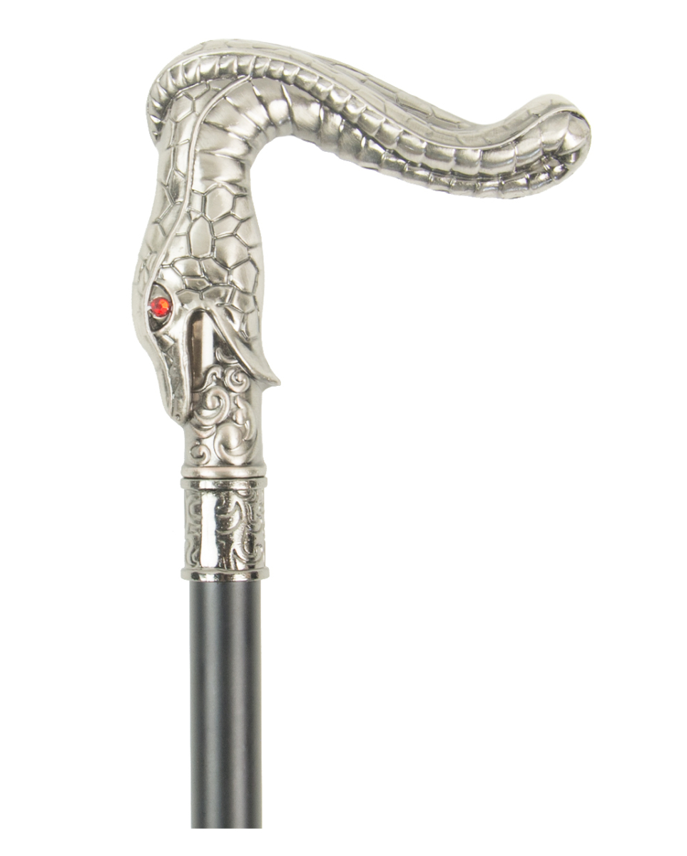 Spazierstock mit Schlange als Griff 1 Spazierstock mit Schlange als Griff