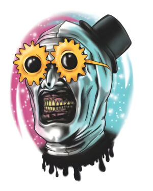 Terrifier – Art the Clown Sunflower Sunglasses Klebetattoo