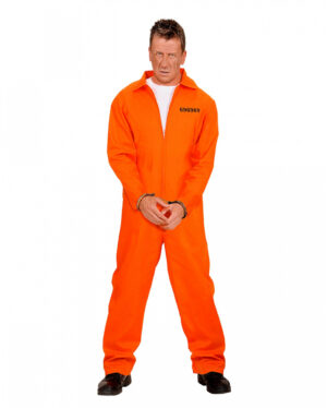 US-Häftling Kostüm mit Handschellen M