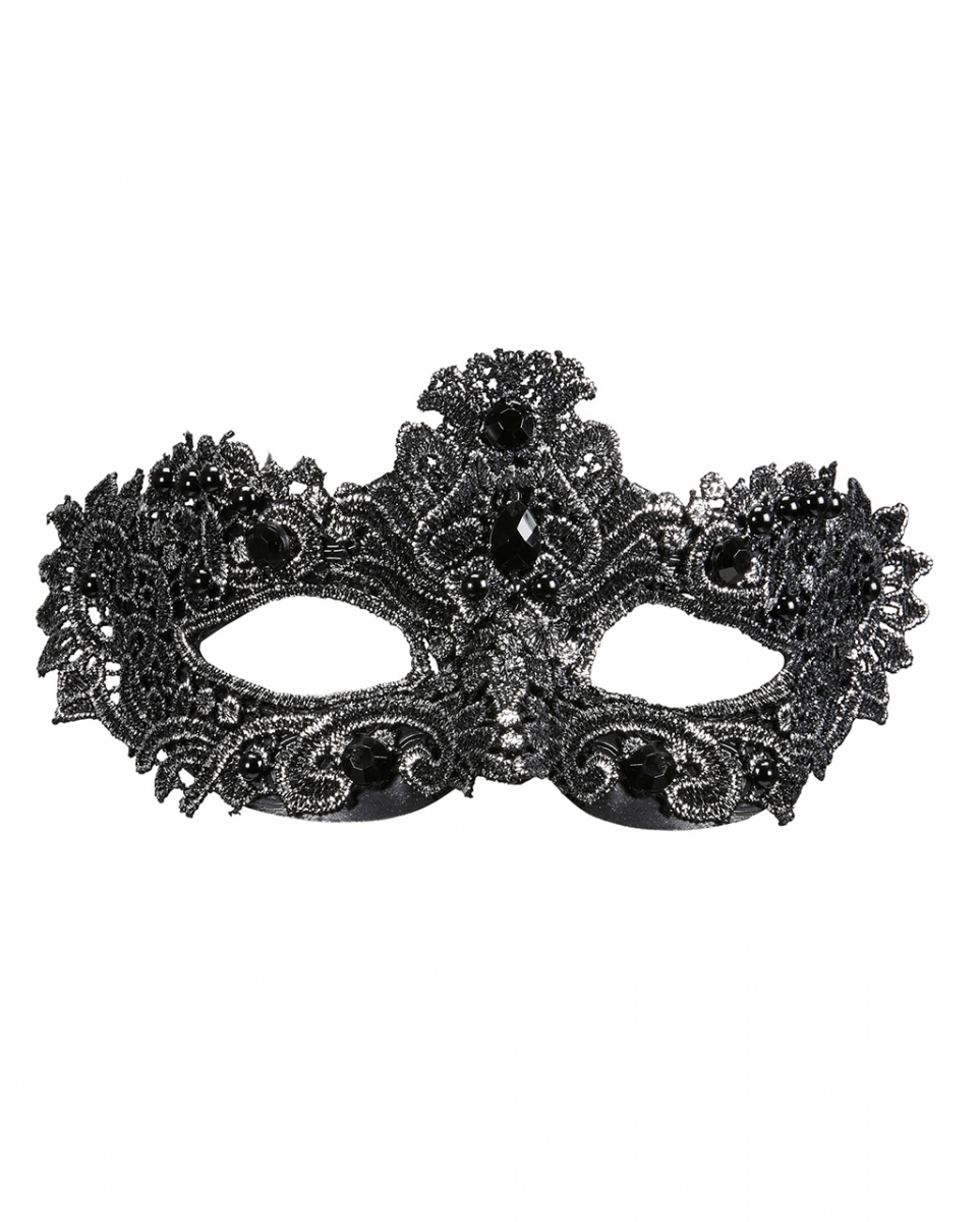 Venezianische Augenmaske Noblesse Silber