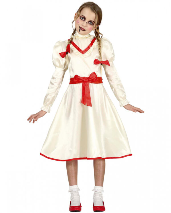 Verfluchte Puppe Halloween Kostüm Kinder XL (10-12) Jahre