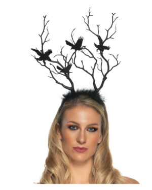 Verwunschene Waldfee Tiara mit Raben