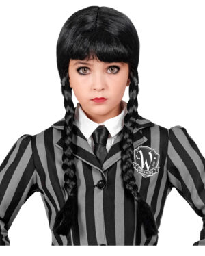 Wednesday Kinderperücke mit Pony