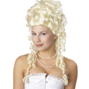 Weißblonde Marie Antoinette Perücke für Fasching