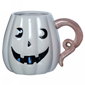 Weiße Halloween Kürbis Tasse 18cm  Halloween Homeware