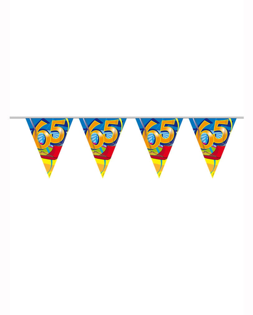 Wimpelkette Swirls 65 Jahre