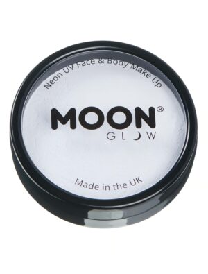 Aqua-Schminke Neon UV 36g weiß Schminke für Karneval & Fasching