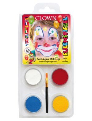 Aqua-Set Clown Schminke für Karneval & Fasching
