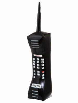 Aufblasbares Handy 77cm Farbe: schwarz