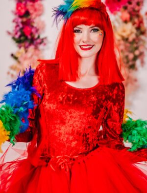 Body langarm Samt Damen rot L/XL