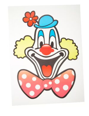 Fensterbild Deiters Clown 30cm Farbe: mehrfarbig