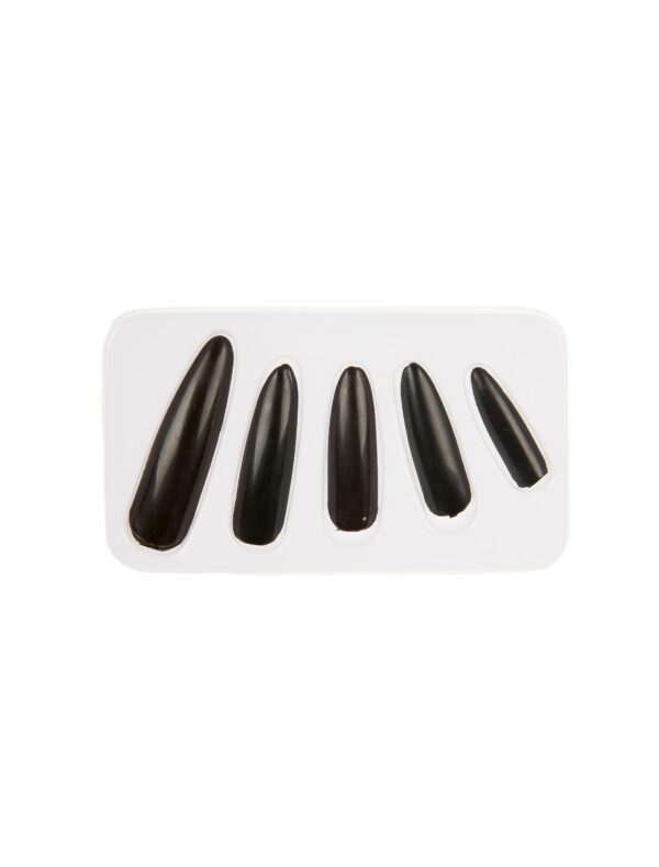 Fingernägel lang schwarz Schminke für Karneval & Fasching