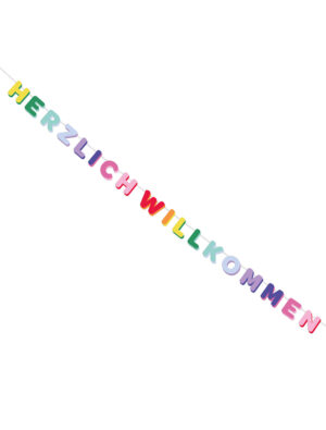 Girlande Herzlich Willkommen 2