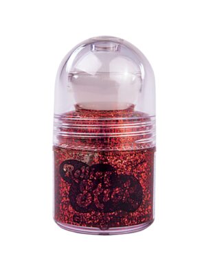 Glitzer Roll-On rot Schminke für Karneval & Fasching