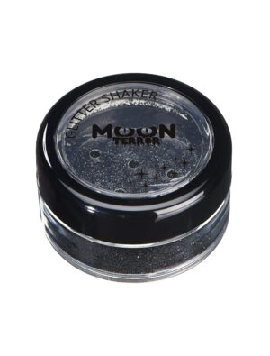 Glitzer Shaker Halloween 5g schwarz Schminke für Karneval & Fasching